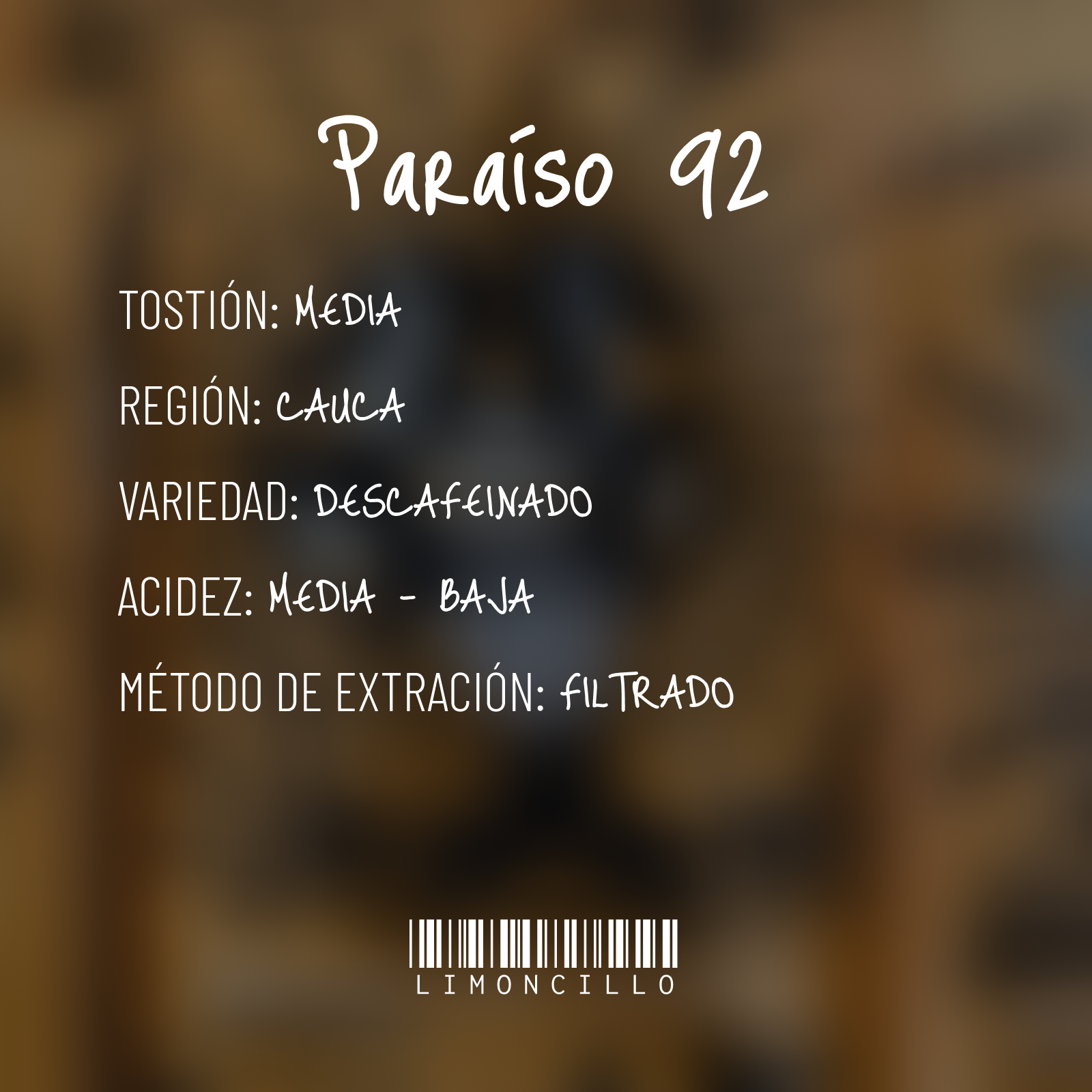 Decaf — Paraíso 92 (Edición Limitada) - 250g